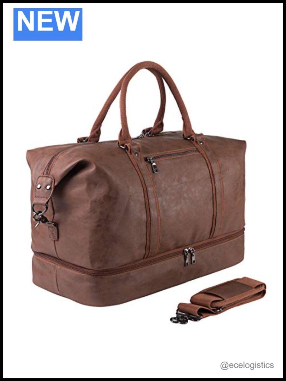 Weekender Overnight Bag Carry On Travel Duffel with Shoe Pouch